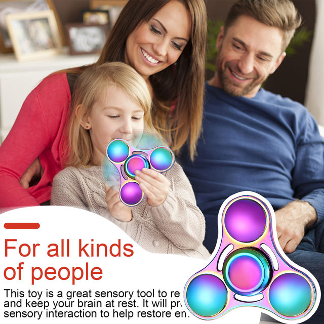 Hauts Jouets Colorés En Alliage De Zinc Fidget Spinner Gyro R188 Roulement  En Métal Arc En Ciel Main Spinner Focus Pour Adultes Enfants Cadeaux De  Noël Du 13,48 €