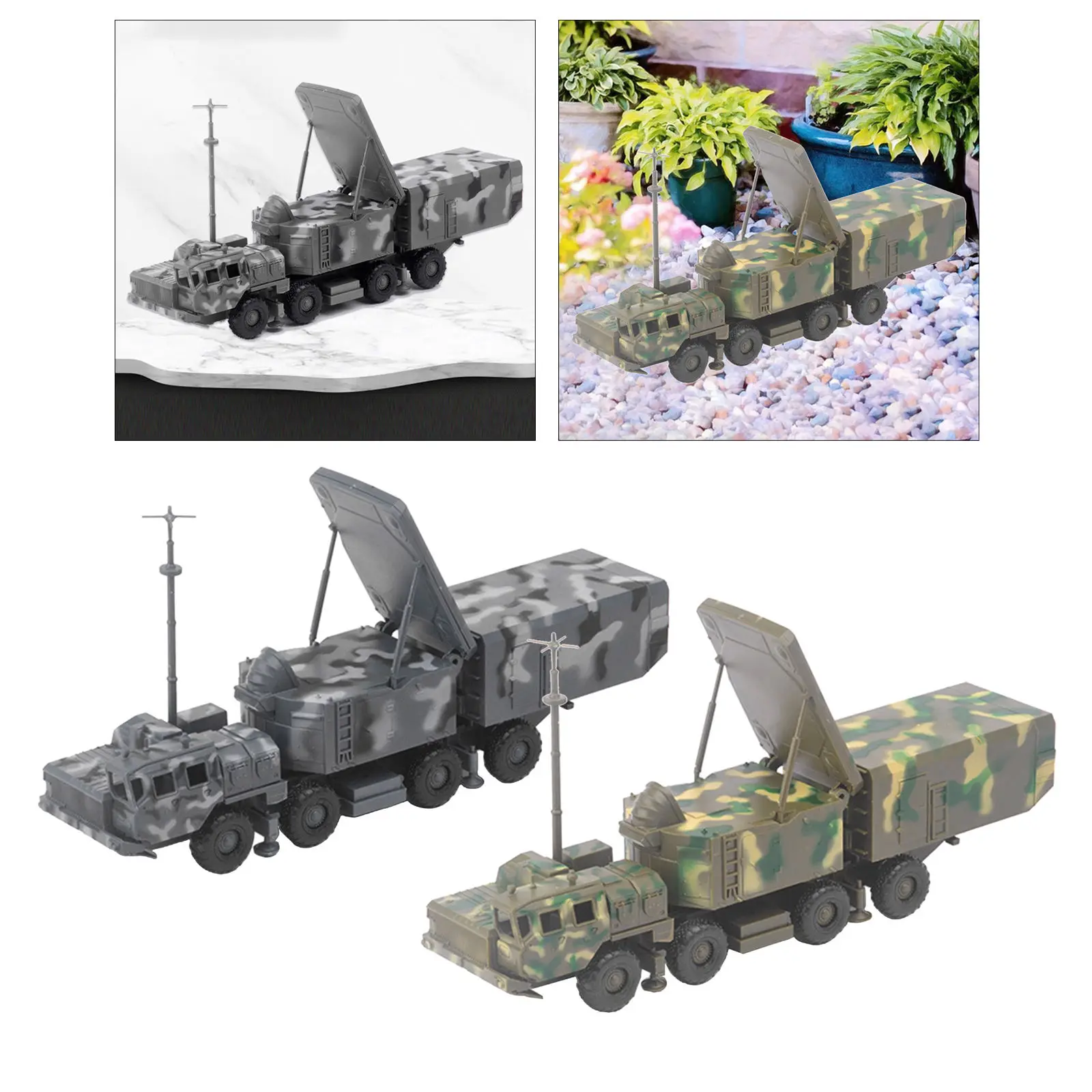 1/72 S300 Surface-to-Air Missile Vehicle Model Car Model Toy Gift Sand Table Toy