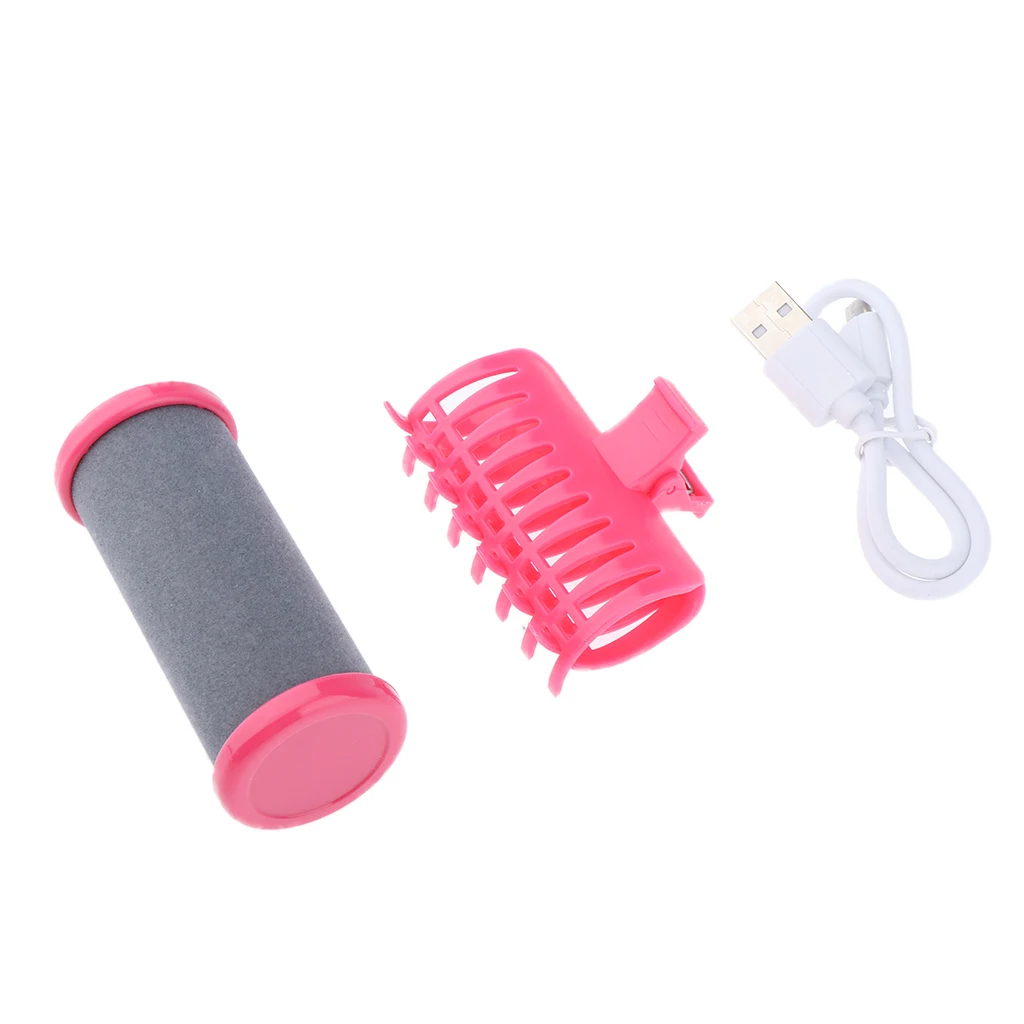 USB Hair Roller Hair Curler Hairdressing Clip Curly Hair Fringe Style Tool