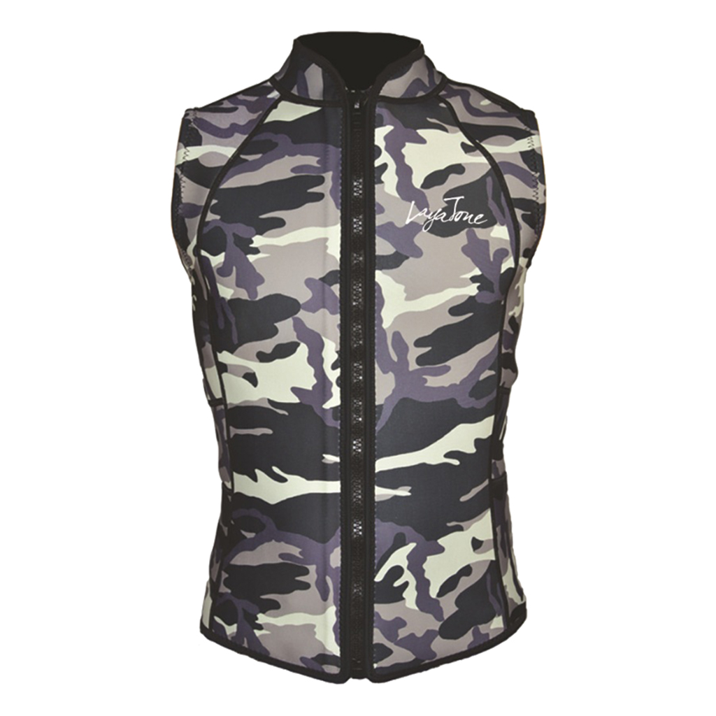 MagiDeal Dive Surfing Vest Adults Swimming Zipper Sleeveless Wet Suits Tops