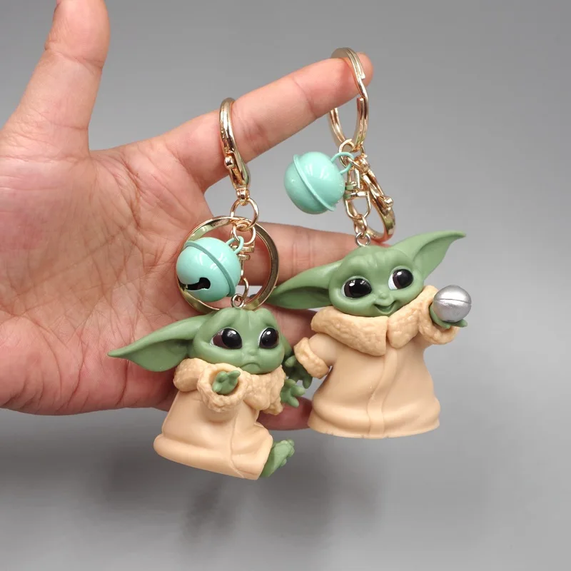 Details about   Disney Star Wars Baby Yoda Keychain Ring Best Selling PVC Cute KIDS Toys Gift 
