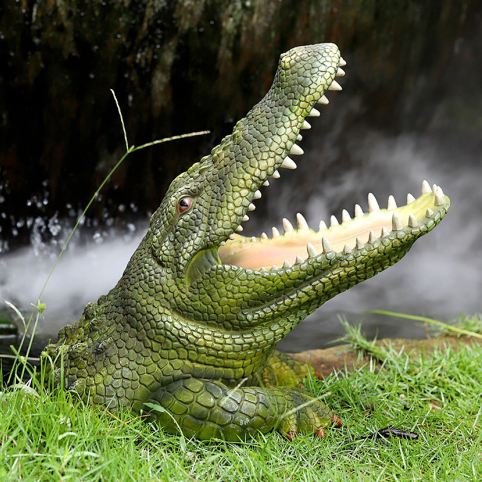 Mini Resin Micro Landscape Decoration Indoor Outdoor Alligator Statue Fairy Miniature Garden Ornaments Handicraft Accessories