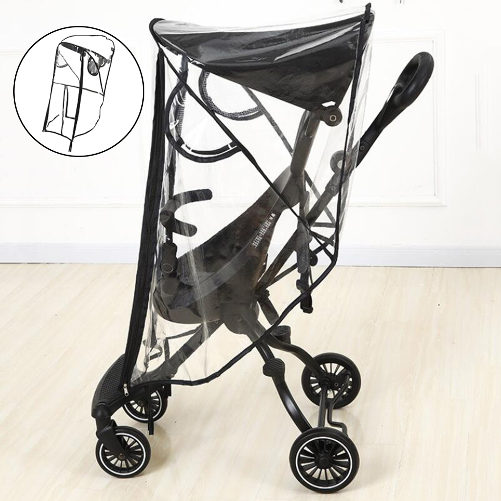 Stroller Rain Cover Accessory Zipper Protect from Rain Wind Snow Dust