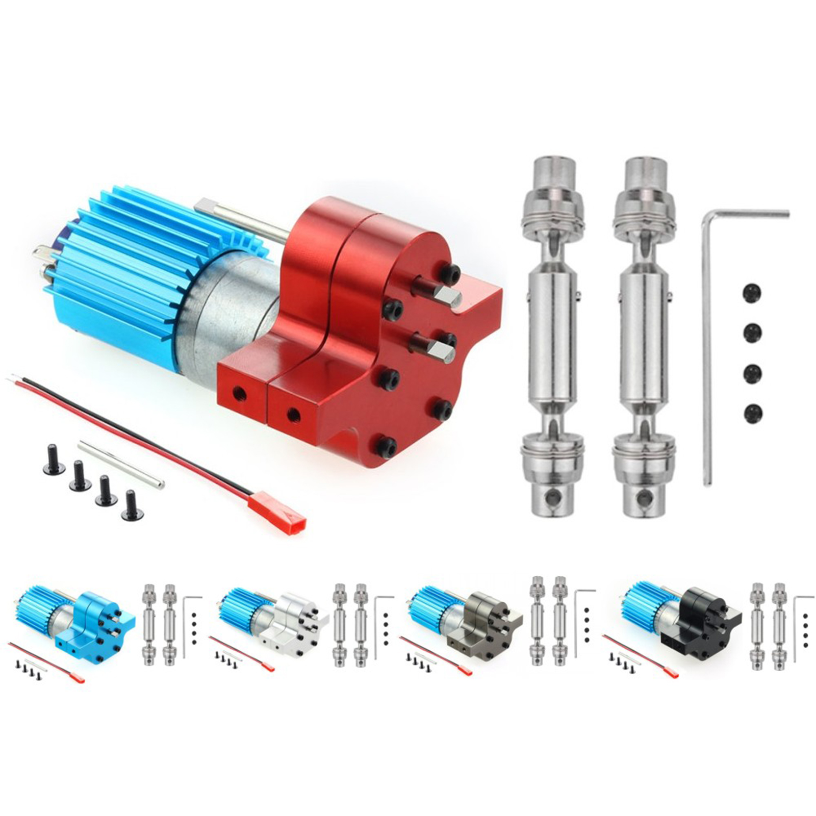 Transmission Wave Box 370 Brush Motor Accessories for WPL C14 B24 Q60 Truck