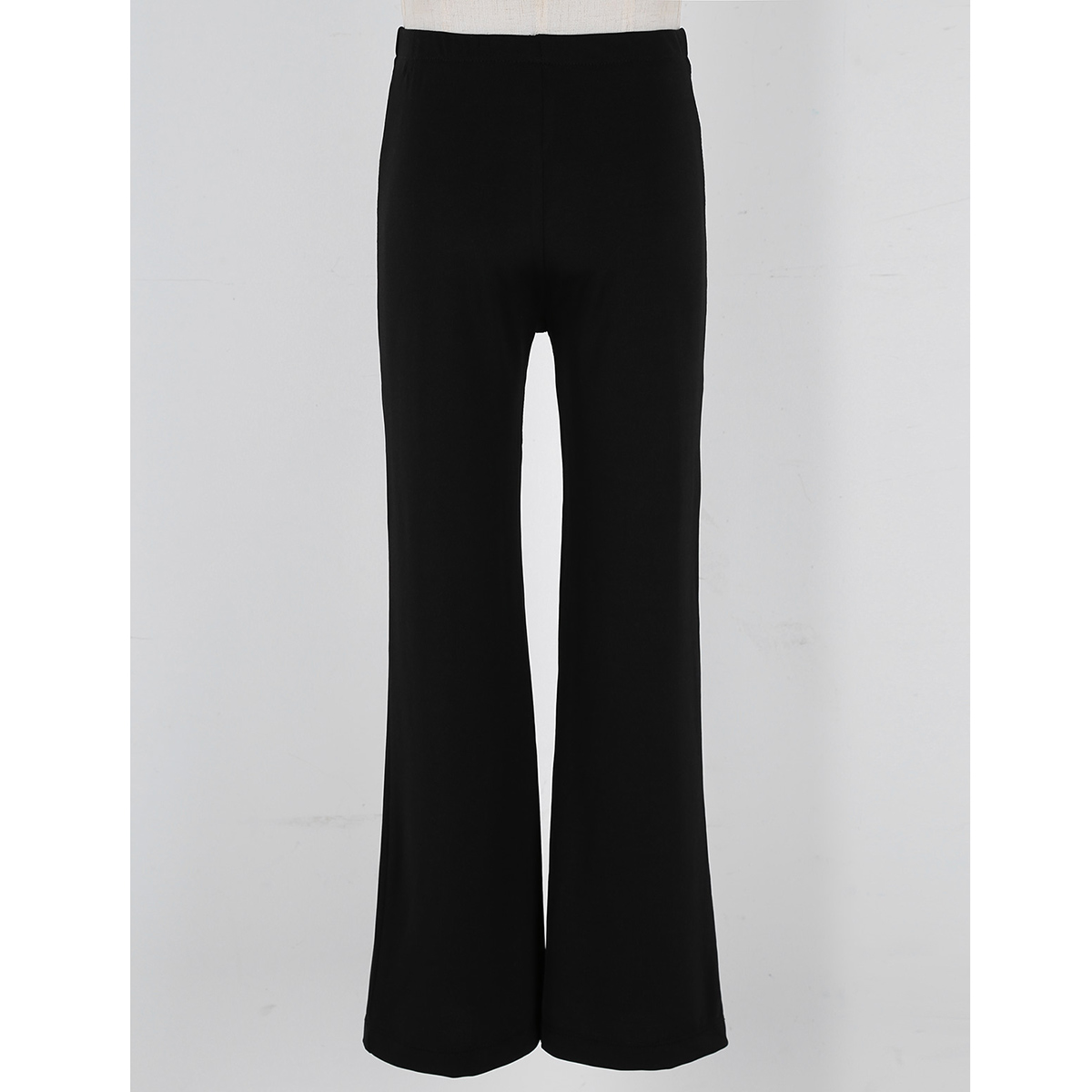 YiZYiF 6-14 Jahre Schwarz Kinder Jungen Grund Klassischen Stretchy Boot Cut Hosen Hosen Dancewear für Jazz Dance Bühne leistung – Detail 6