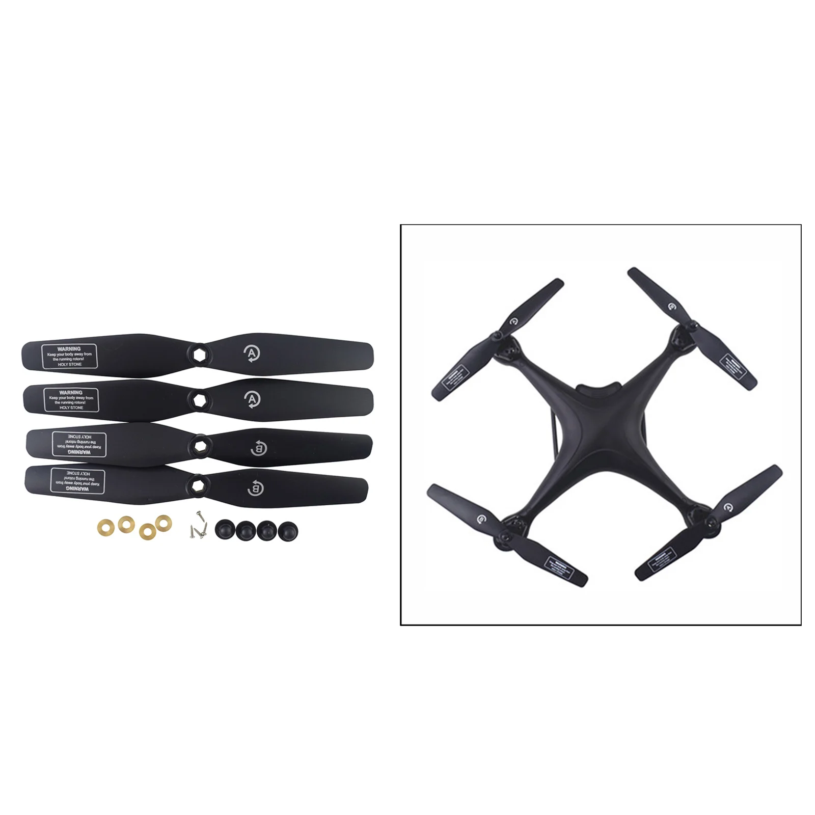 4Pieces Mini Drone Propellers for SJRC S20W S30W T18 H301S T25 HS110D HS110G HS120D Drone Accessory