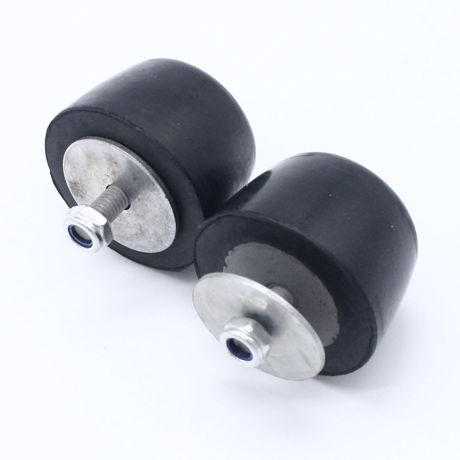 2Pcs Black Rubber Bumper Cushion Hood Bump Stop Replacement for Jeep Wrangler YJ JK 1987-2018