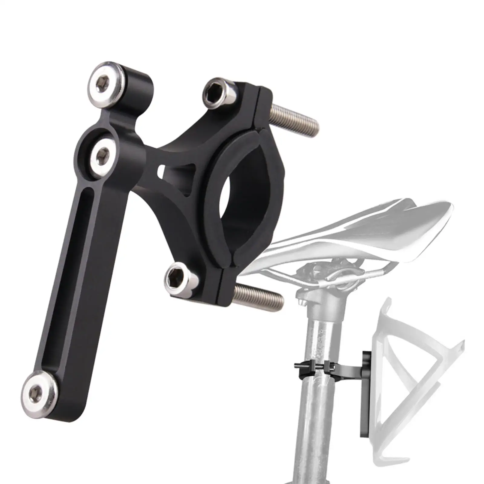 Bike Water Bottle Holder Clamp Clip Cage Mount Adapter for Bicycle Motorcycle