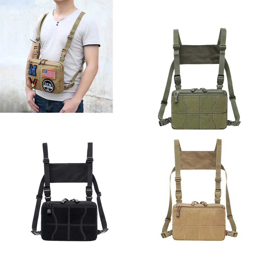 Multi-Purpose Vest Rig Bag Radios Pocket Chest Harness Pouch Pack  MPCS