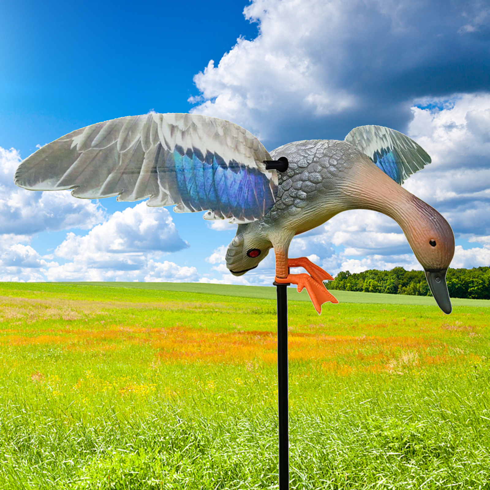 Fake Realistic Duck Hunting Bird Scare Repellent Decoy Statue Garden Ornamental Scarecrow Scarer 3D Drake Duck