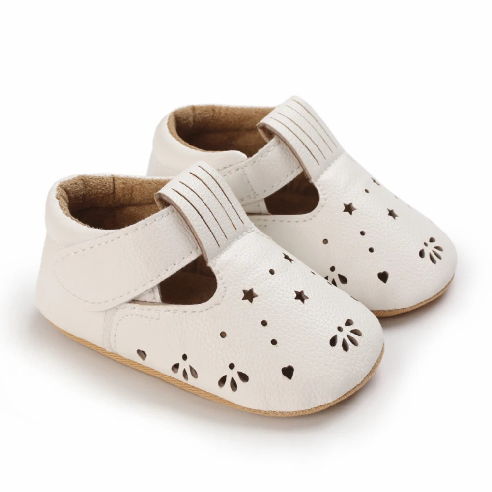 Baby Soft Sole PU Leder Krippe Schuhe Säugling Mädchen Kleinkind Prewalker 0-18M 