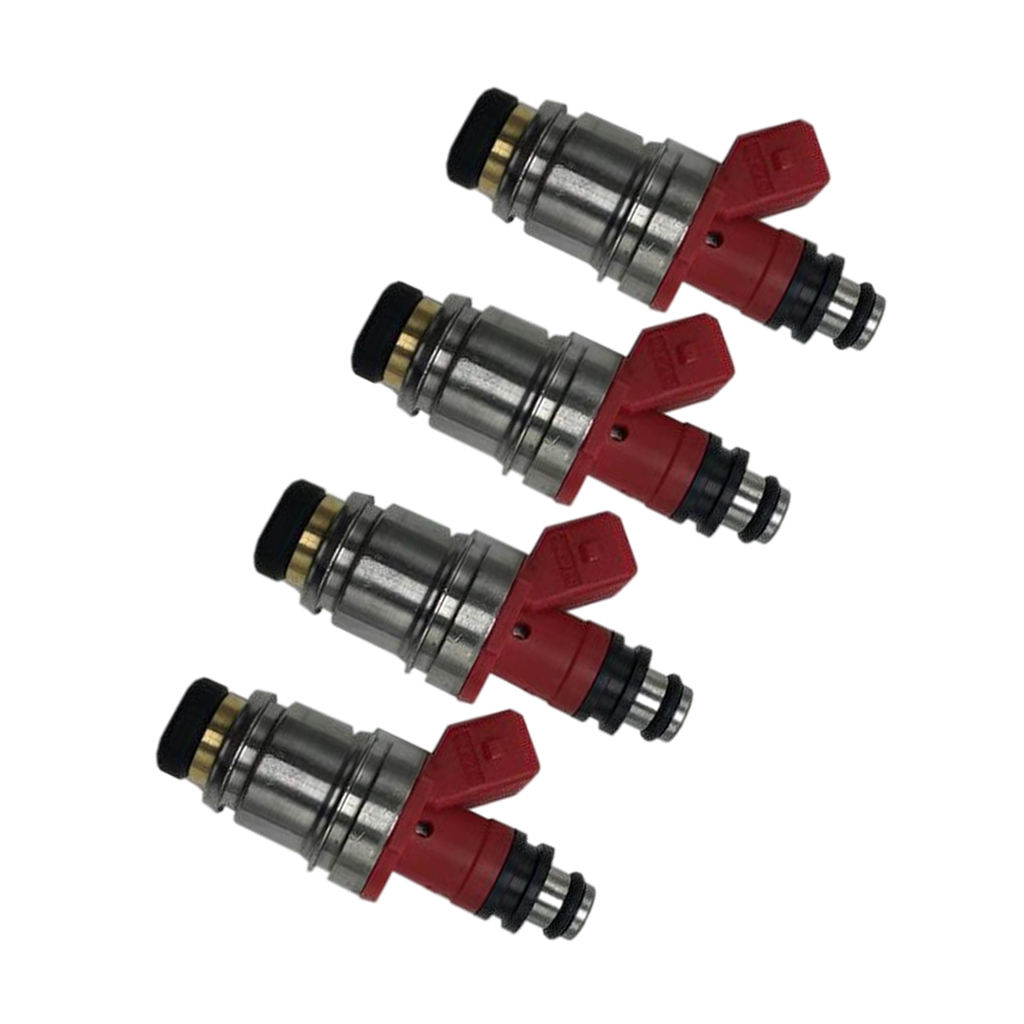 Set of 4 New Fuel injectors 16600-86G00 Replacement Compatible with Nissan D21 Pickup 2.4L