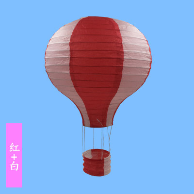 16inch 40cm Hanging Paper Lanterns Rainbow Hot Air Balloon Paper Lantern Chinese Party Ball Lamp Decor Birthday Wedding Supplies