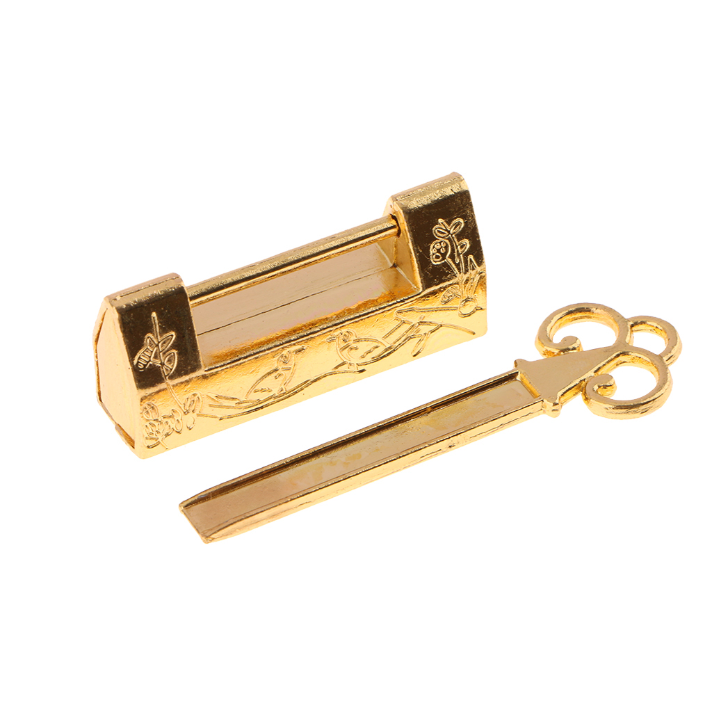 Long key Latch Padlock Kitchen Cabinet Cupboard Luggage Case,  Snacks Box Shackle Lock  Latch Bolt
