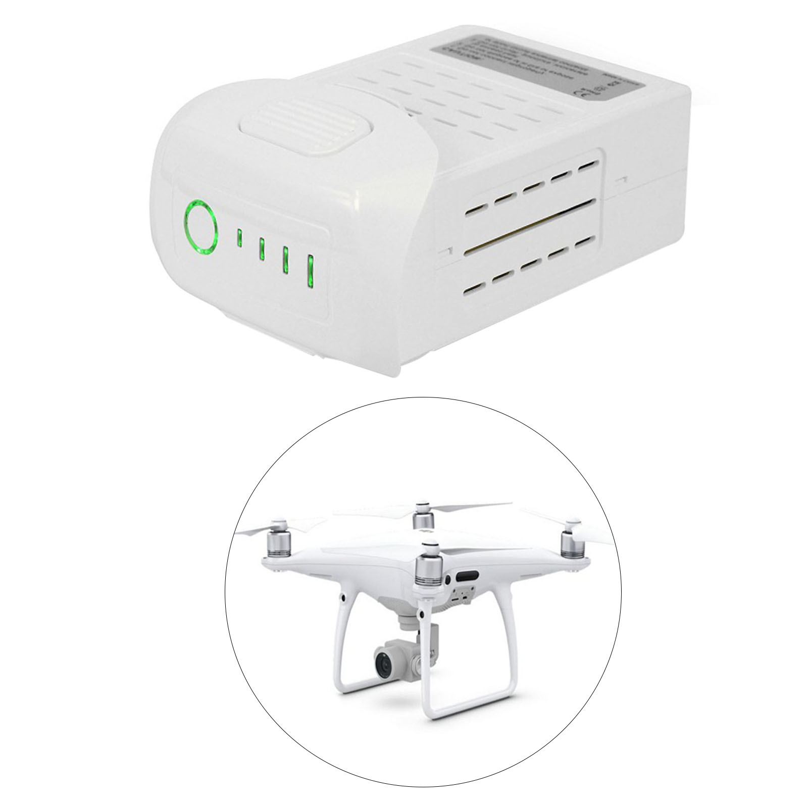 Upgraded High Capacity 5350 mAh Intelligent Battery w/LED indicator Replacement for DJl Phantom 