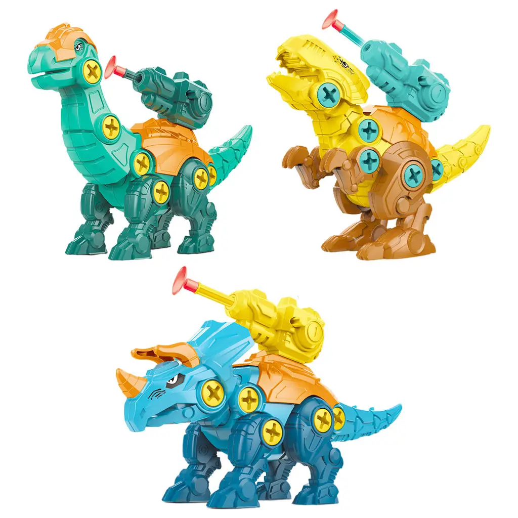 Plastic Dinosaur Toys Kids Take Apart Animals Toys DIY Puzzle Toy YU 