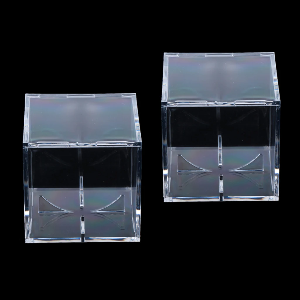 2 Pieces Clear Ball Case Baseball Sign Ball Display Show box