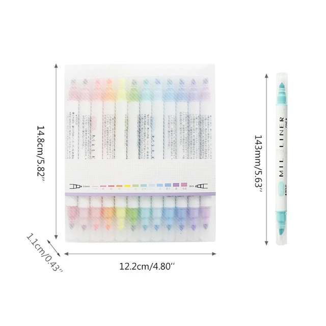 Bible Highlighters Double End Book Highlighters No Bleed 6 Pieces Cute  Aesthetic Markers Set Study Supplies