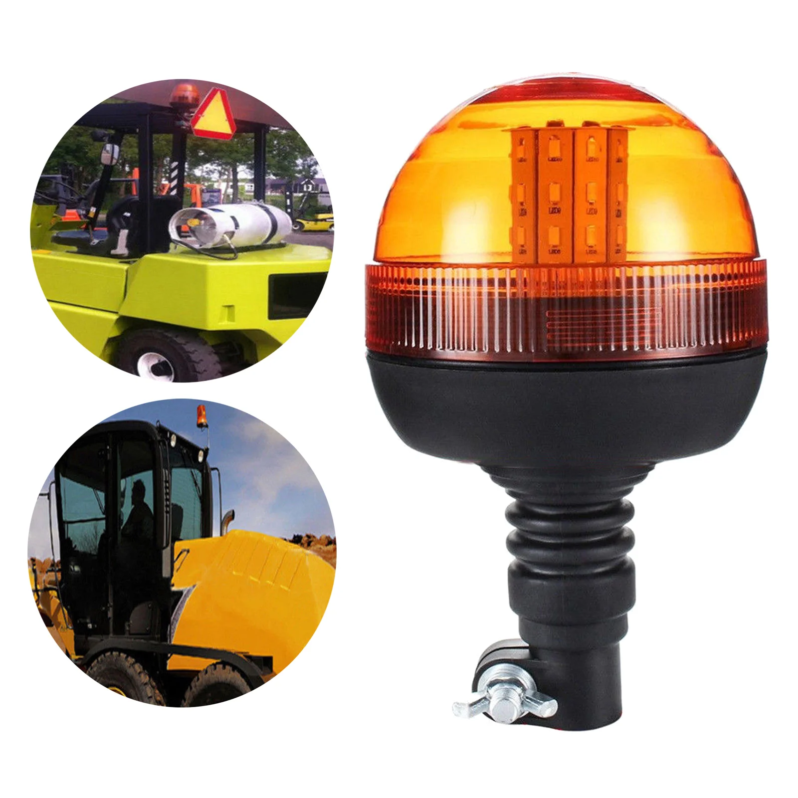 Amber Safety Flashing Warning Light Strobe Light Hazard Strobe Warning for Car Truck Roof Forklift Golf Carts Boat Bar