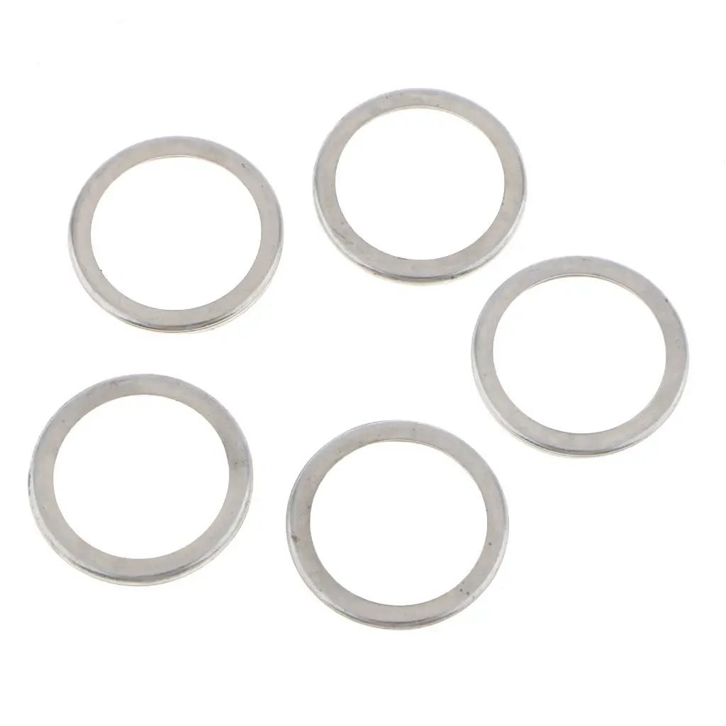 10PCS M20 Aluminum Oil Crush Washers/Drain Plug Gaskets Compatible with   11126- AA000, Silver