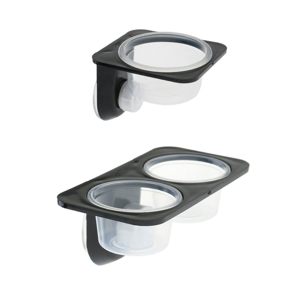 Reptiles Lizard Feeder Food Bowl Anti-escape Dish With Suction Cup Basin