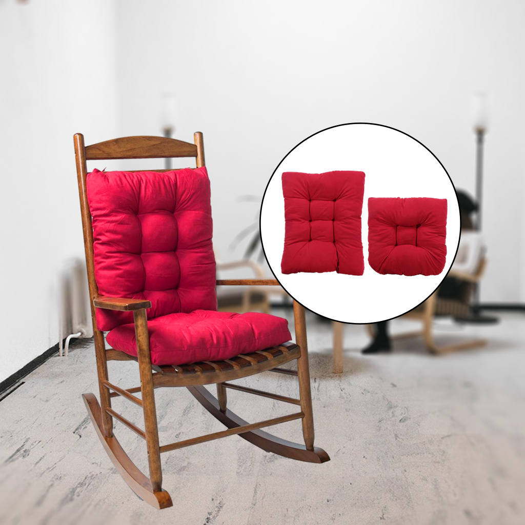 Solid Color Cushion Soft Comfortable Rocking Chair Seat Cushions Reclining Chair Cushion Seat and Back Cushions