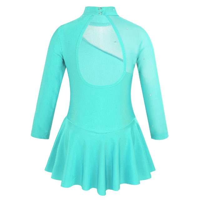ZDHoor Kids Girls Tulle Sleeves Figure Ice Skating Dress Ballet Dance...