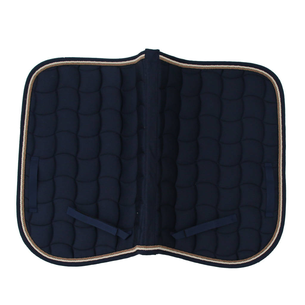 All Purpose Quilted Cotton Contour Saddle Pad English, Equestrian Saddle Pads for Horses Ponies