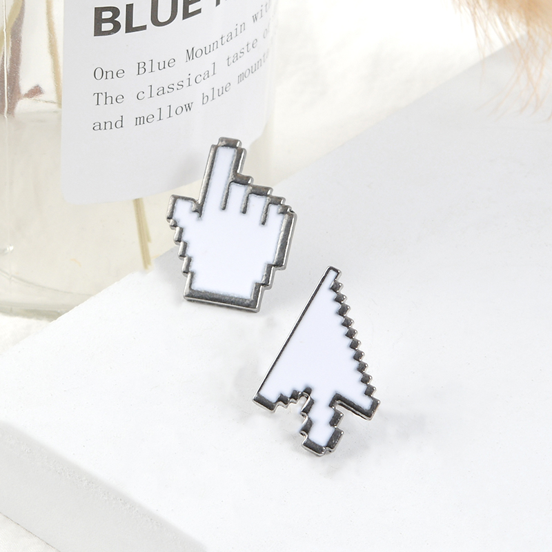 Klassische Pixel Fenster Icon Maus Emaille Pins Pointer Klicken Alt Desktop Computer Monitore Hand Pfeil Cursor Abzeichen Brosche Geschenk – Detail 7