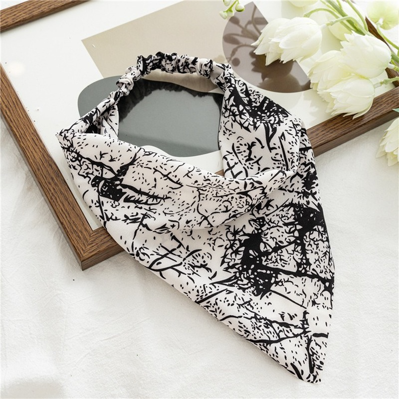 Bohemia Damen-Bandana, Vintage-Stil, bedruckt, dreieckiges Kopftuch, Turban, elastisches Haarband, Schal, Paisley-Bandanas, Kopfbedeckung, Zubehör – Detail 11