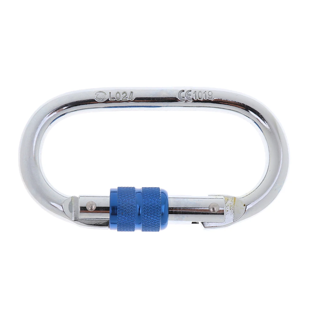 25KN Safety Rock Mountaineering Rock Climbing Aluminum Carabiners Rappelling Gear for Outdoor Camping Equipment  Engineer