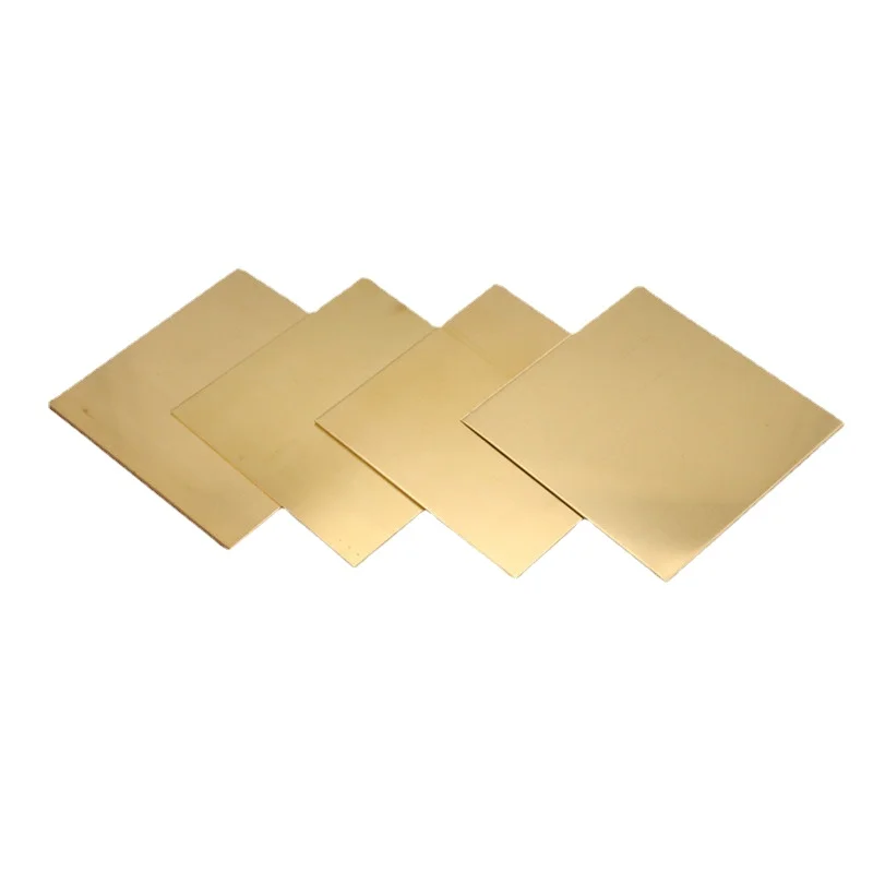 PVC Glue H62 Brass Sheet Thickness 0.5/0.8/1/2*100*100mm Brass Plate Laser Cutting  CNC Frame Model Mould DIY Contruction Brass Pad door chain