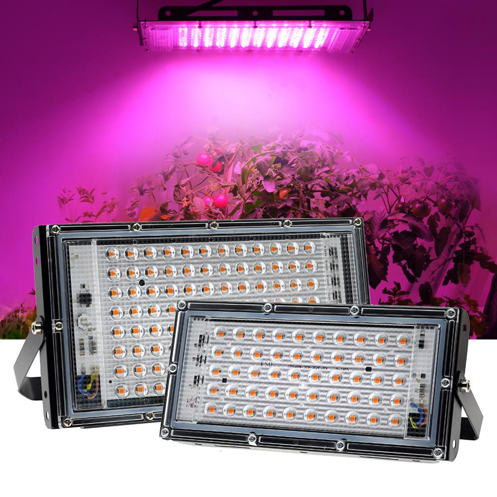 50W/100W LED Grow Light Full Spectrum Growing Lamp for Hydroponic Indoor Plants Veg and Flower (EU)