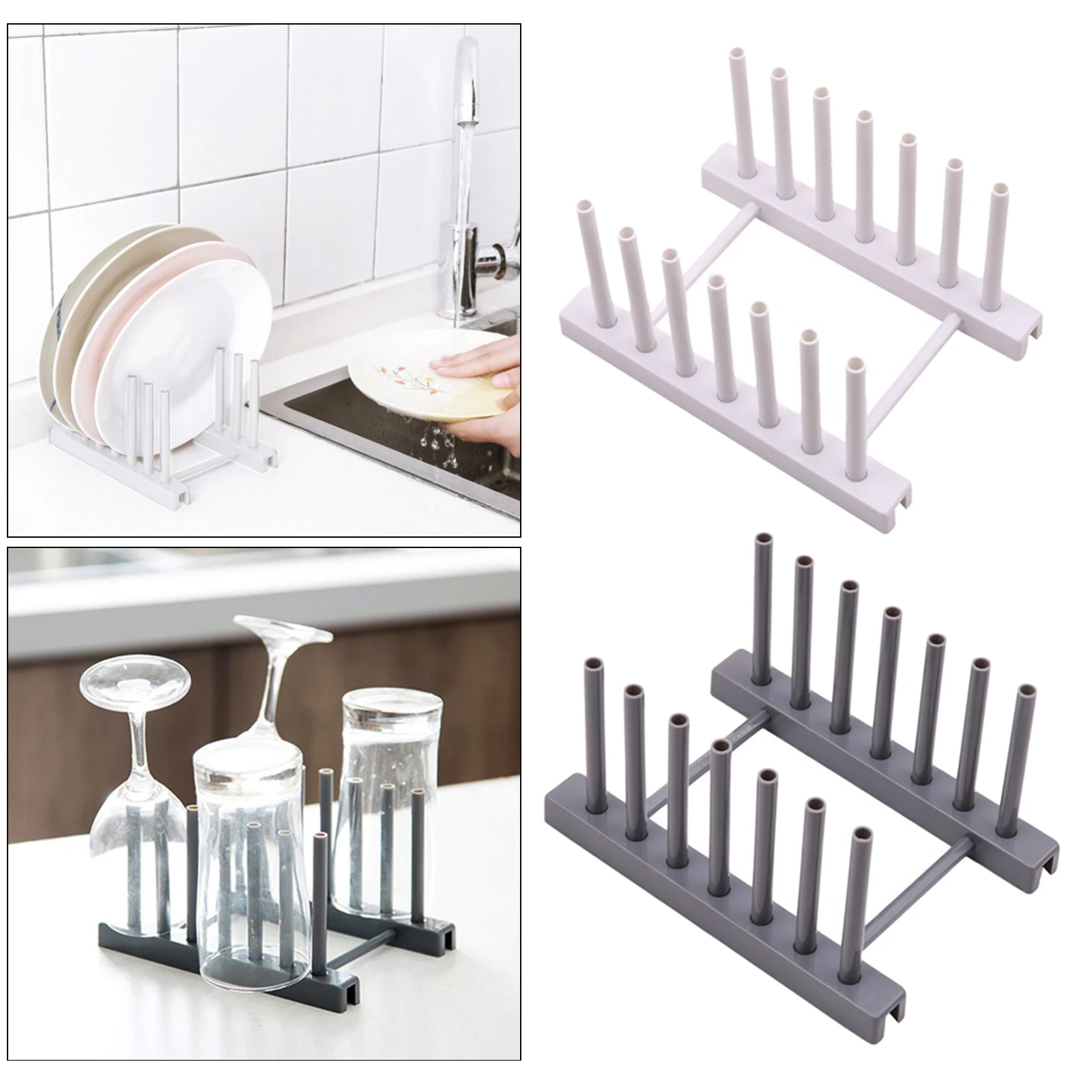 Pot Lid Holder Organizer Drying Rack for Cooking Plate Ladle Storage Shelf