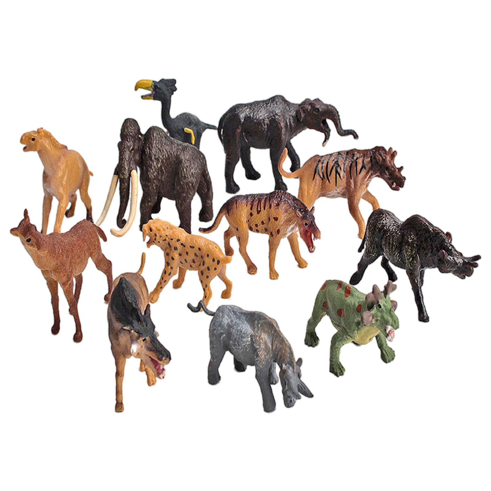 12Pcs Realistische Wilde Tier Figurine Wald Tiere Figur Kunststoff Tier  Modell Party Favors Lehre Prop Pädagogisches Spielzeug|null| - AliExpress