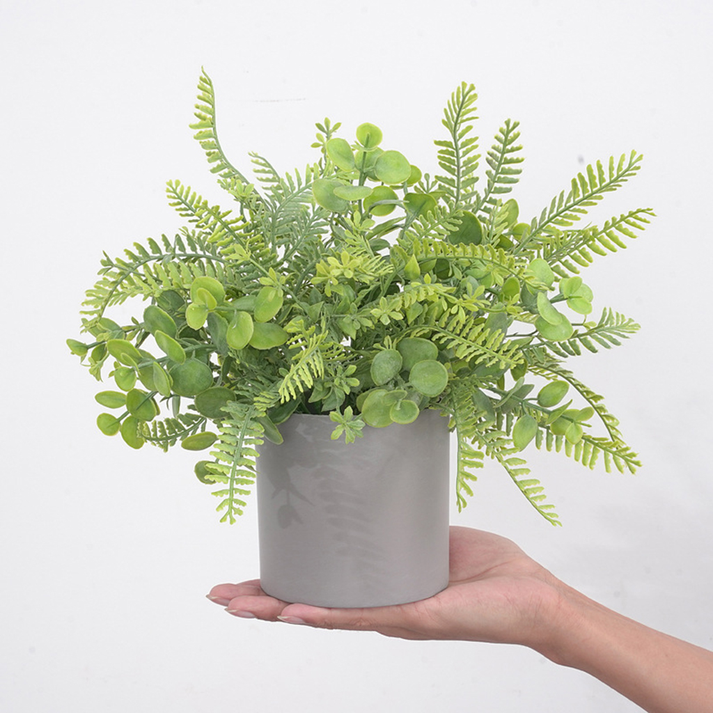 30x30cm Artificial Grass Plants Bonsai Home Garden Bedroom Balcony Party Decoration Small Potted Bonsai Plastic Ornament