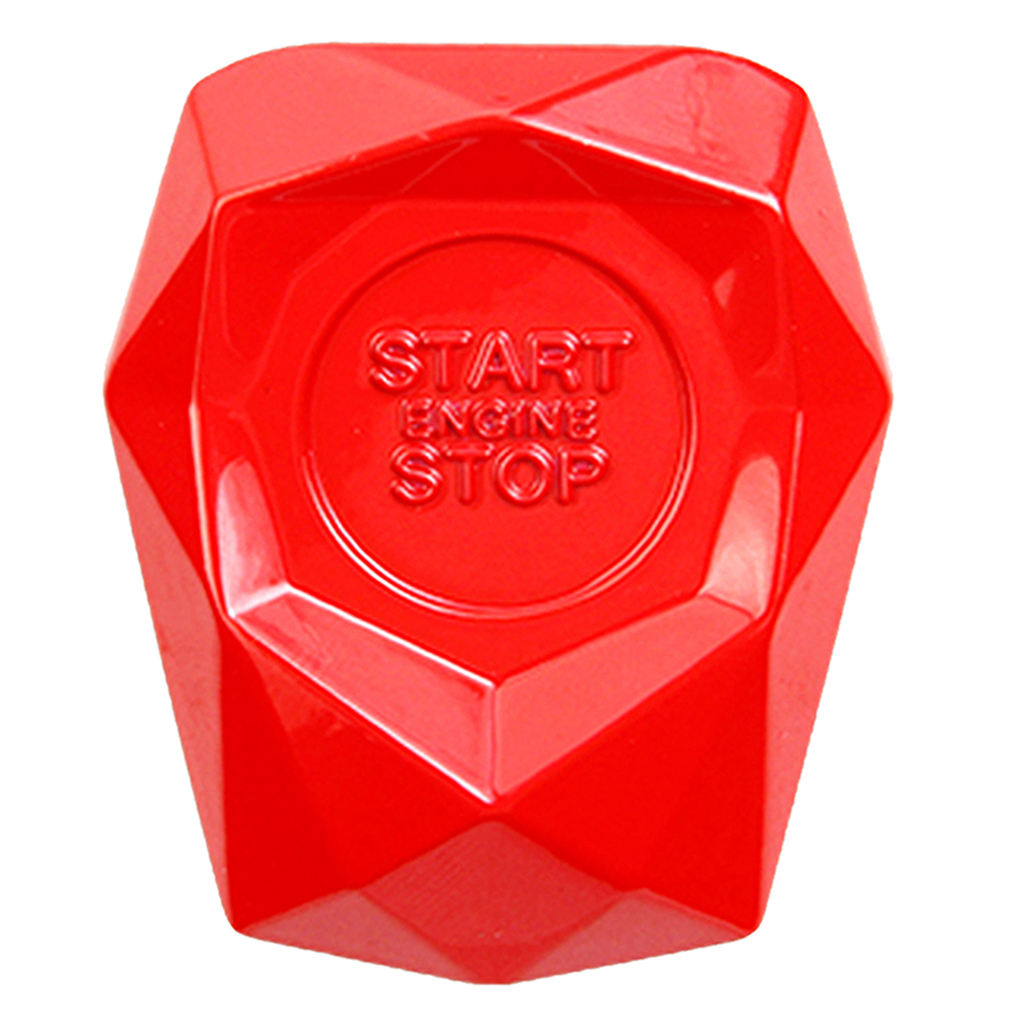 Red Car Start Button Protective Cover Universal Car Engine Start Stop Push Button Switch Cover Decorative Trim