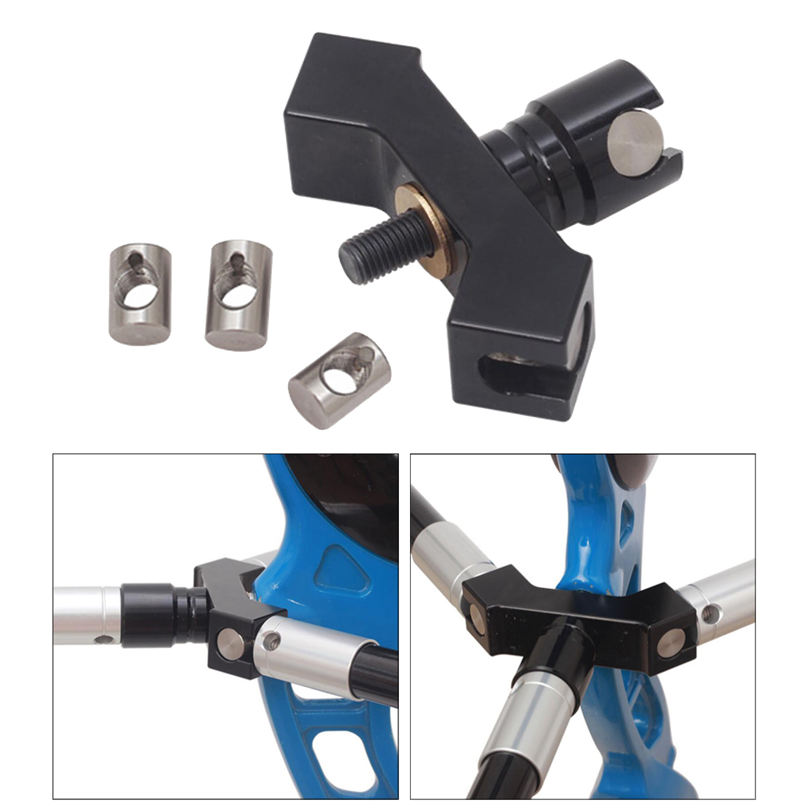 1Set Adjustable Aluminium Alloy Quick Disconnect Durable Practical Rod Stabilizer Mount Single Side Compound Bow Archery V Bar