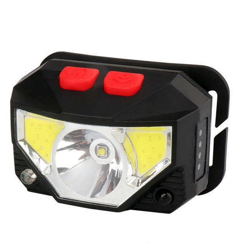 6 Modes Rechargeable LED Headlamp Safety Ultra Lightweight LED Head Torch Flashlight Worklight with Adjustable Strap