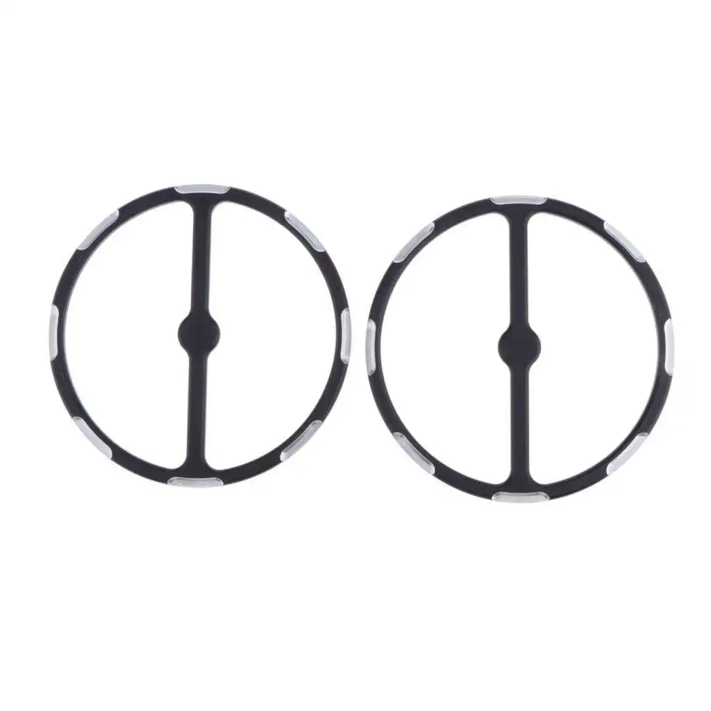 2pcs Aluminum Round Speaker Trim Ring Grille Cover for Harley Touring