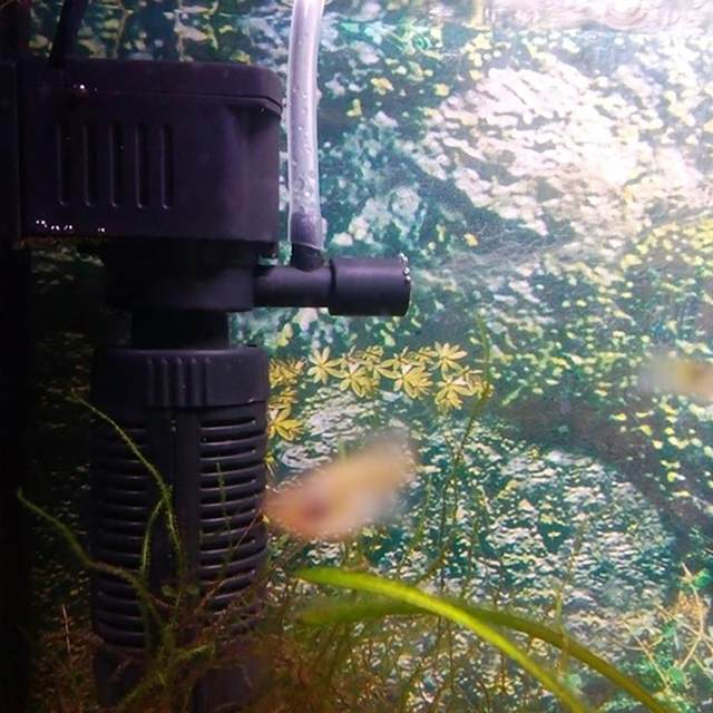 StalSUN-Mini filtre à oxygène 3 en 1 pour aquarium, supporter