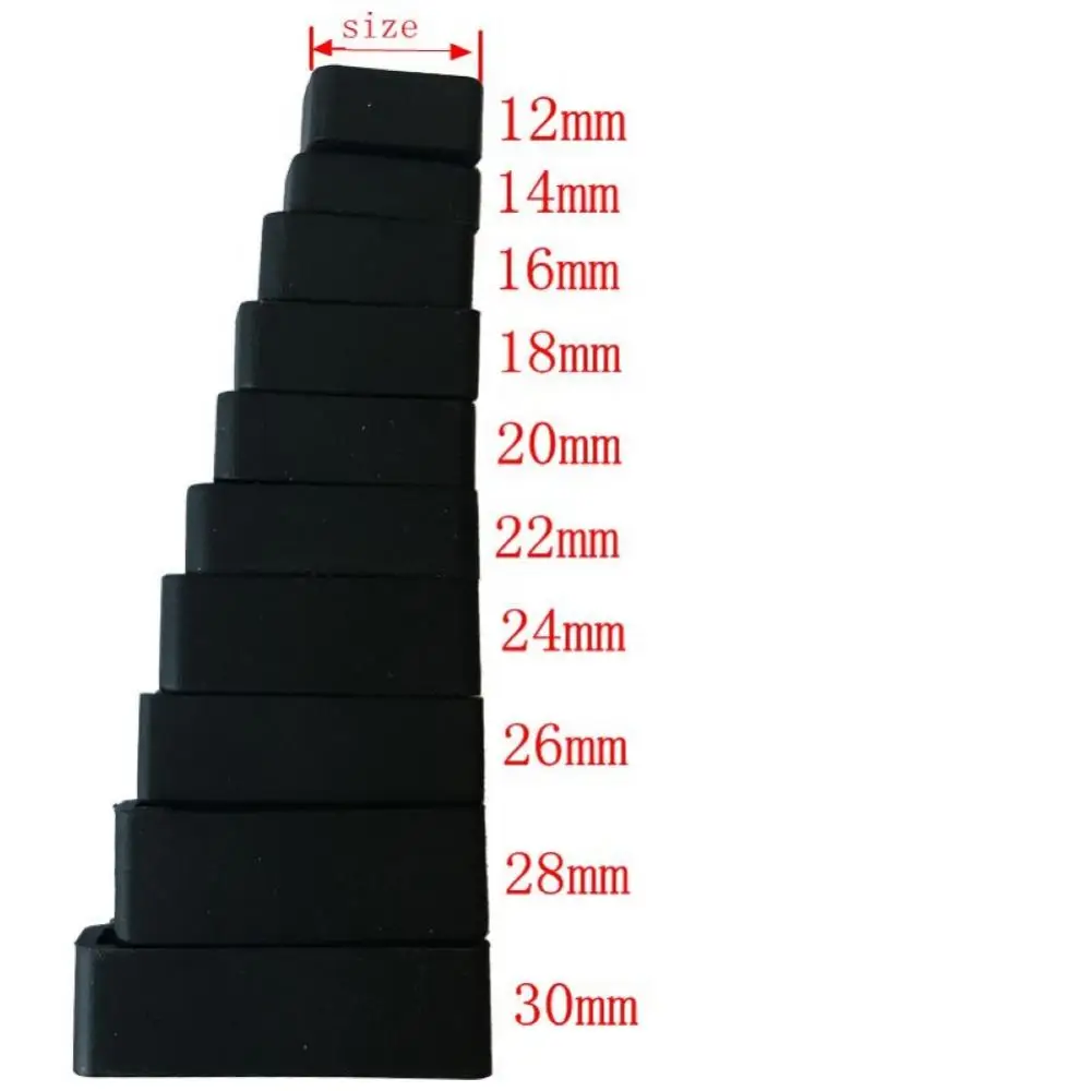 New Black Watchband 12 14 16 18 20 22 24 26 28 30mm Silicone Band Rubber Watch Strap Ring Accessories Holder Locker