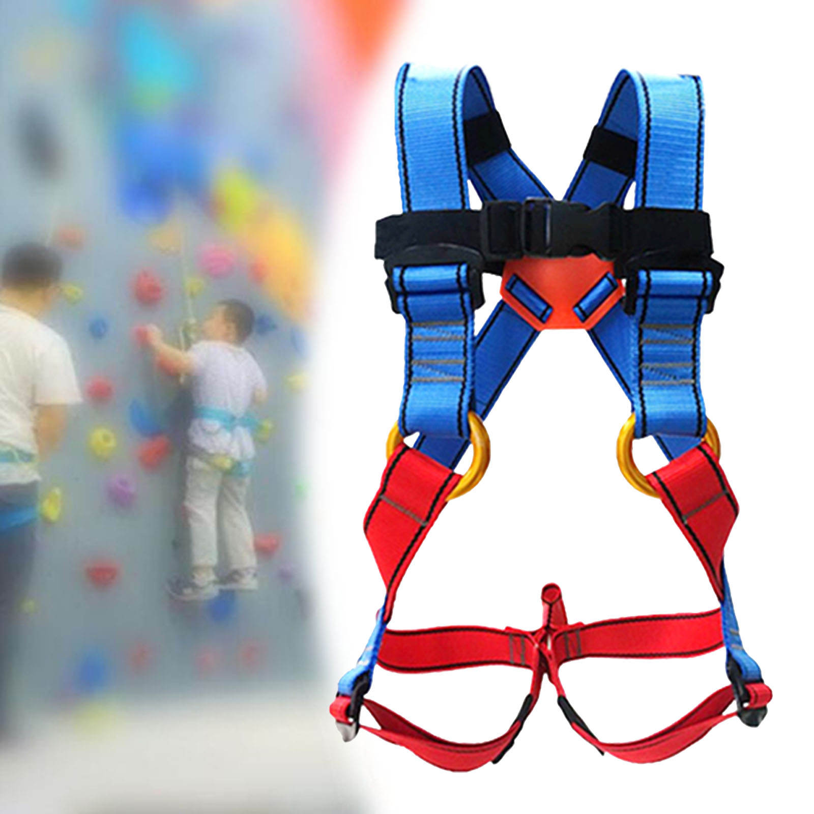 Rock Climbing Safety Harnes, Full Body Harness Belt for Mountaineering/Rappelling/Tree Climbing Equipment Accessories