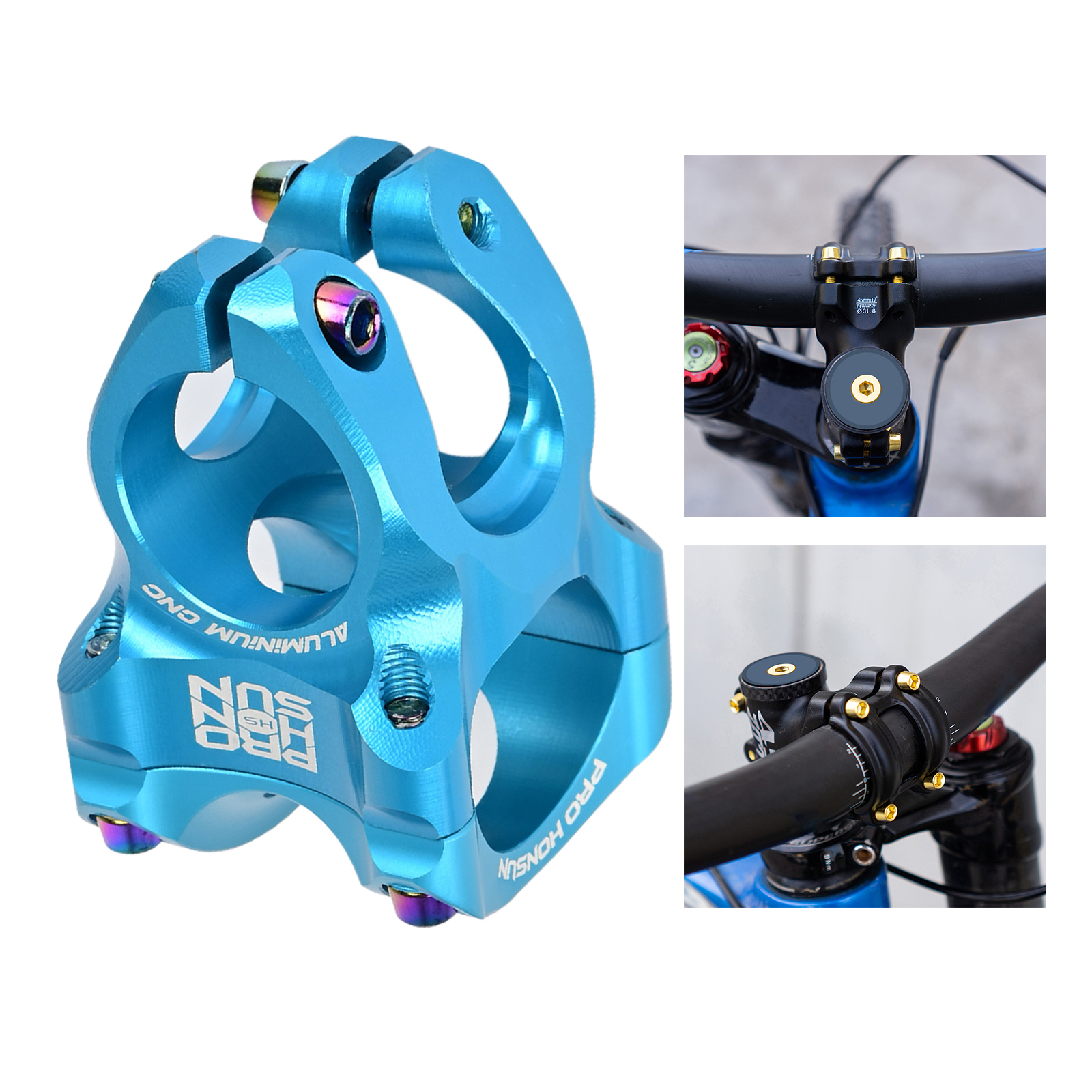 MTB 31.8mm Stem CNC Handlebar Bicycle Ultralight 0 Degree Rise Enduro 28.6mm Steerer Mountain Bike Parts Replacement