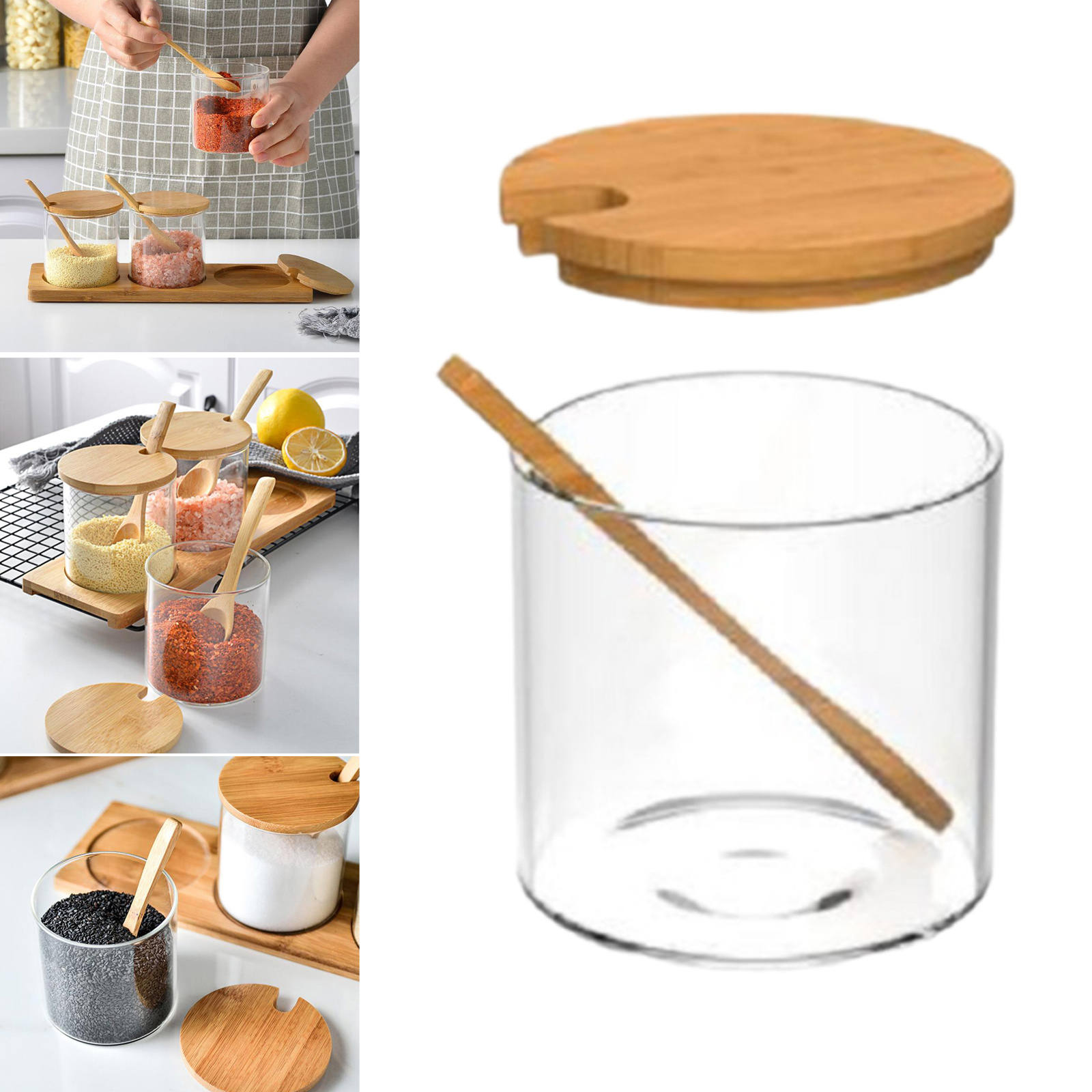 Storage Jar Candy Cookies Bottle Coffee Canister for Grains Herbs Beans
