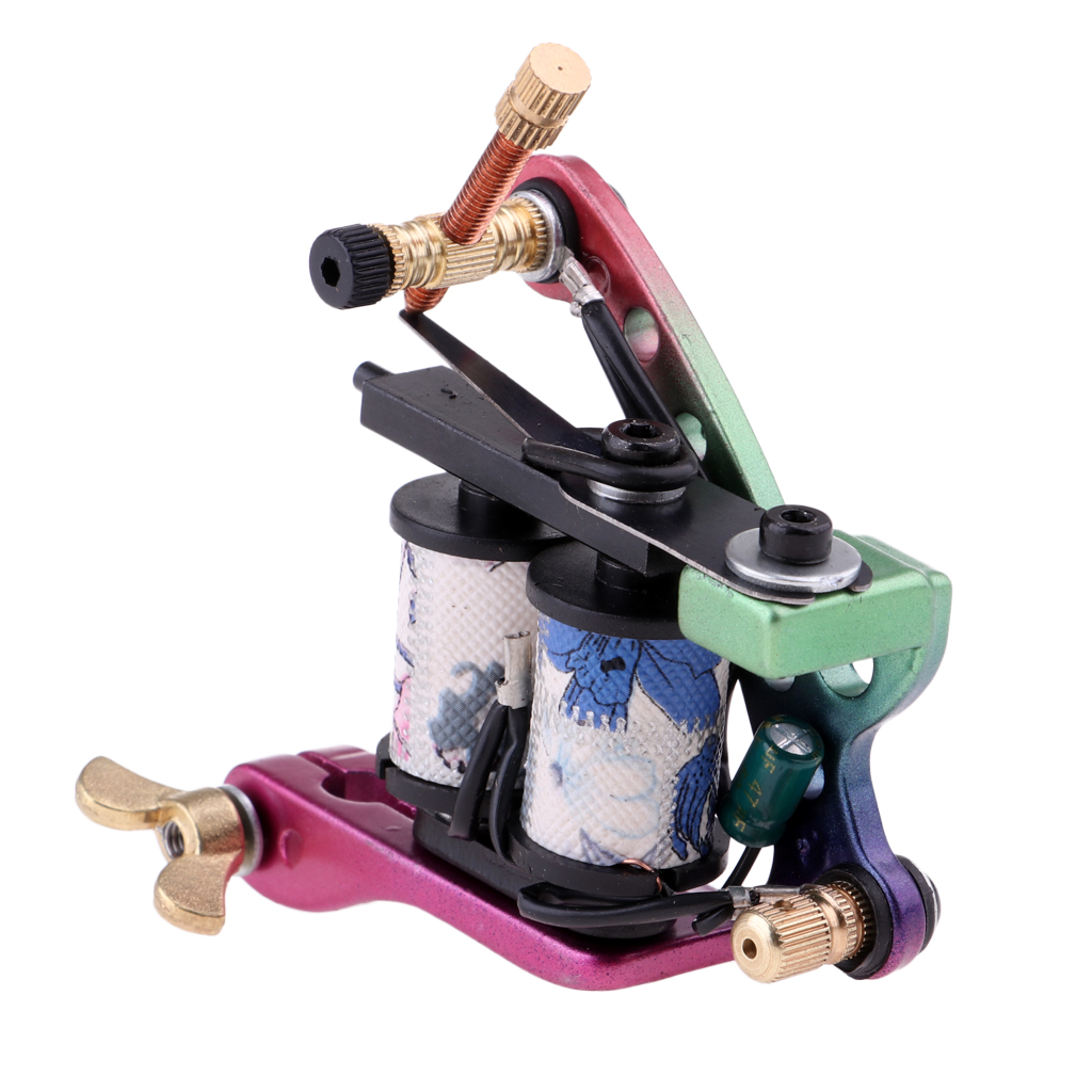 Pro Tattoo Machine Body Art Liner Shader 10 Wrap Coil Tattoo Supply