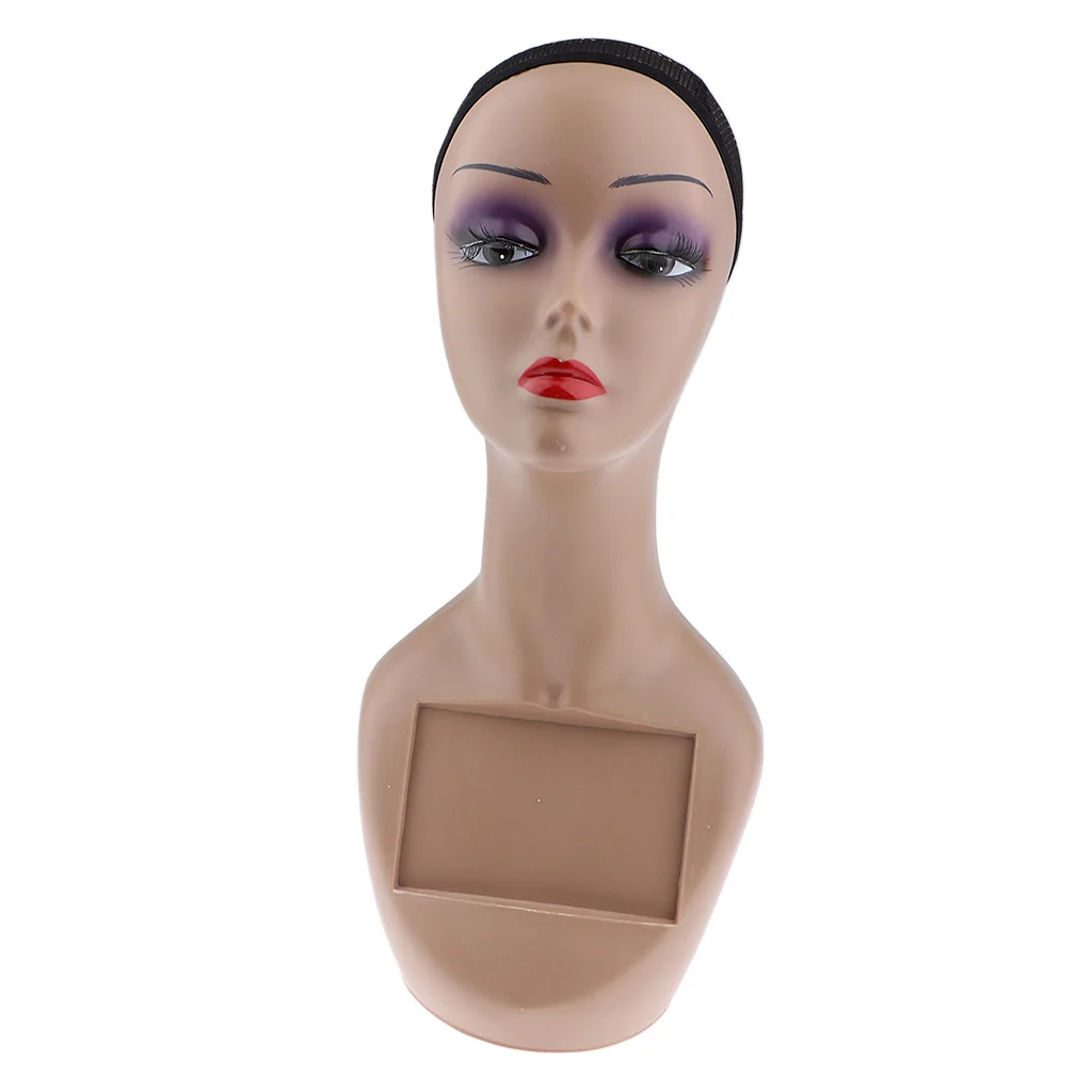 Mannequin Head Pro Cosmetology Wig Holder Hats Necklace Display Stand Model