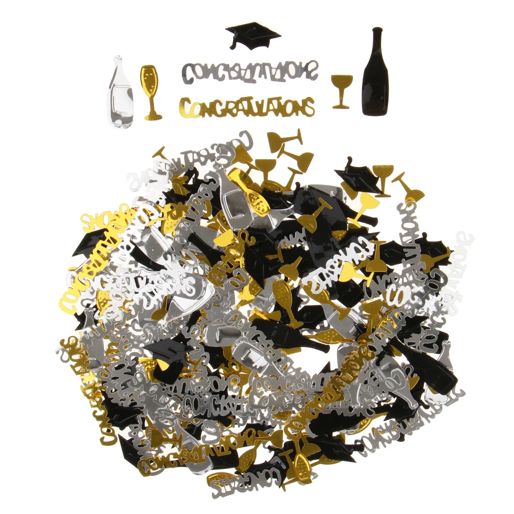 Congratulation  Champagne Table Confetti Graduation Accessory