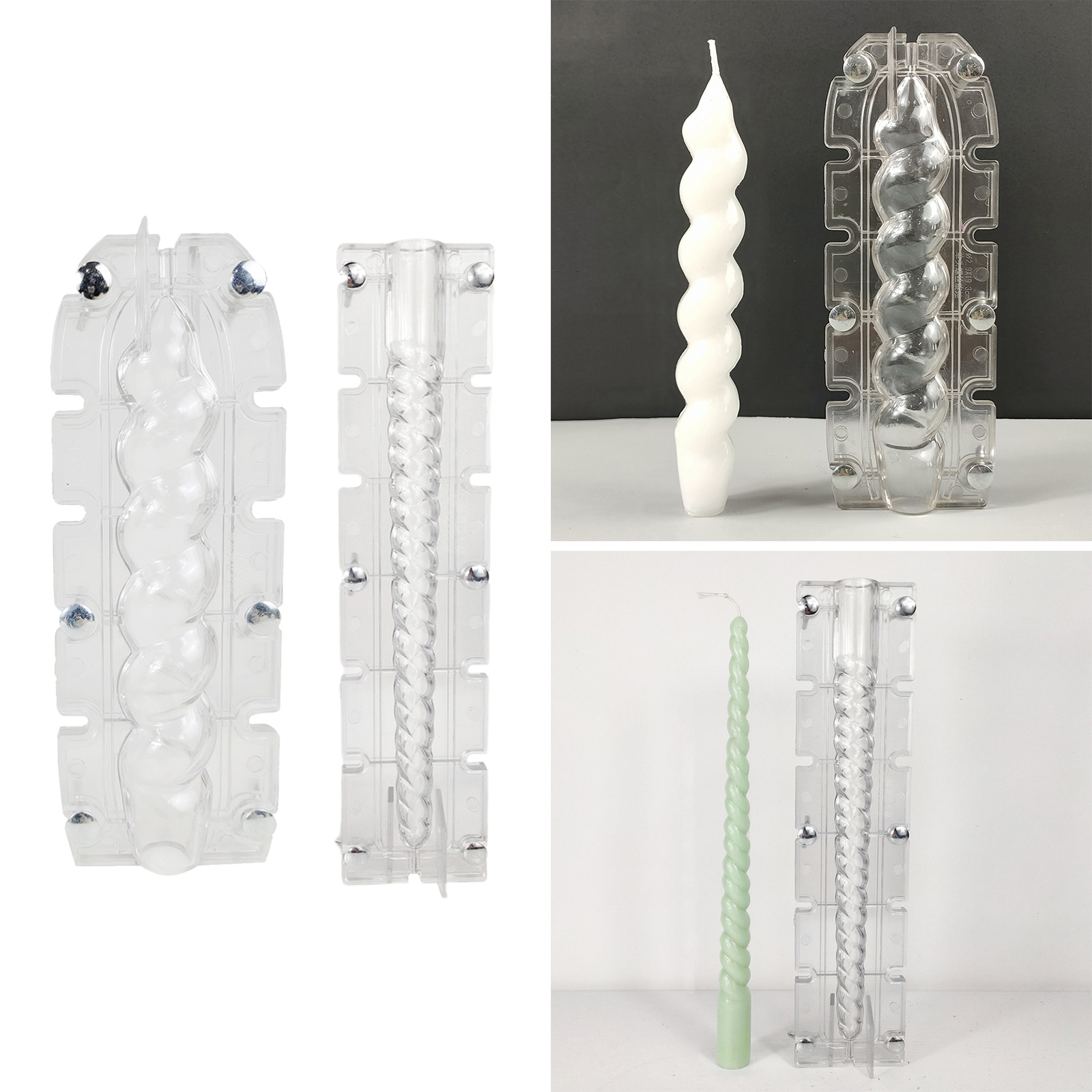 Candle Molds for Candle Making Plastic Taper Candle Making Mold Pillar Candle Making Molds DIY Candle Making Supplies