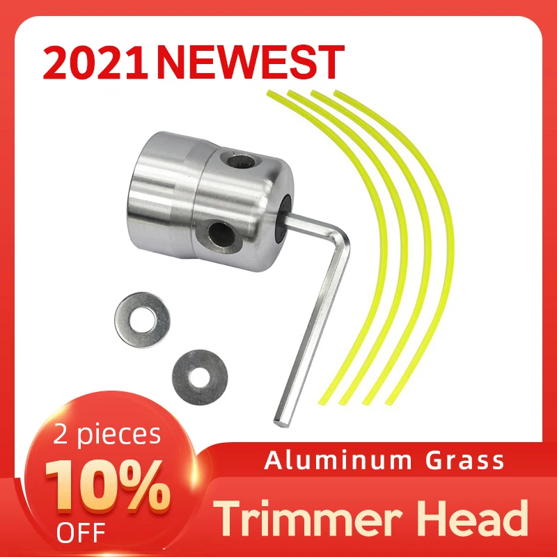 Details about   Aluminum Grass Trimmer Head Brush Cutter Strimmer Lawn Mower Accessory With 4